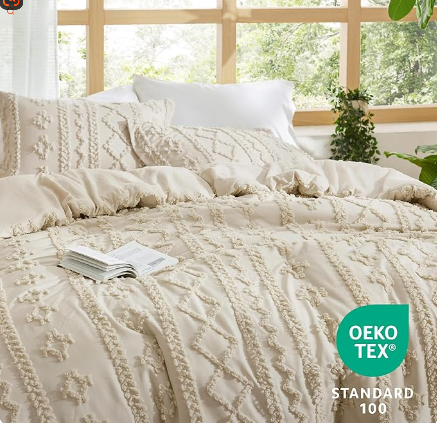 Bohobed Deluxe Tufted Embroidery Conforter Set