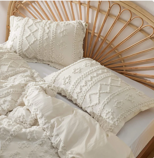 Bohobed Deluxe Tufted Embroidery Conforter Set